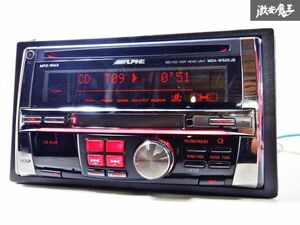 ALPINE アルパイン 2DIN CD MD プレーヤー デッキ AM FM オーディオ MDA-W920JB 即納 棚D6