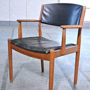 北欧デンマーク製 Poul M Volther「J62」アームチェア FDB Mobler オーク材 無垢 椅子 ビンテージ 生活協同組合