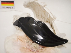 ♪ 新品 バレッタ 高品質 Made in Germany ドイツ製『ロングサイズ/3Dウィング/羽/ブラック/黒』♪