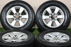 ＜バリ溝スタッドレス＞MiD SR628 17in 7.5J+25 PCD139.7 ブリヂストン ブリザックDM-V2 265/65R17 プラド ハイラックス サーフ パジェロ