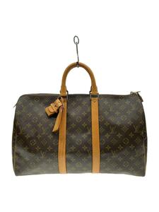 LOUIS VUITTON◆キーポル45_モノグラム・キャンバス_BRW/PVC/BRW