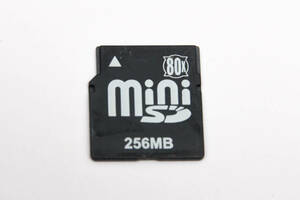 256MB miniSDカード　80x