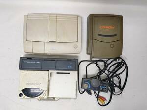 ◆24-4【現状品/ジャンク】PCエンジン本体 DUO-R CD・ROM2 INTERFACE UNIT SUPER CD・ROM2まとめ3台 他