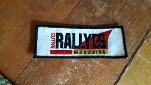 フランス製 ラリー専門誌 オリジナル ワッペン 90年代 rallyes magazine コレクタブル ルノー プジョー シトロエン アルピーヌ シムカ