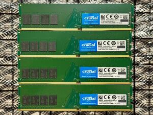 ☆★☆DDR4 SDRAM 16GB 4枚組 合計64GB (PC4-25600,DDR4-3200,Micronチップ)★☆★