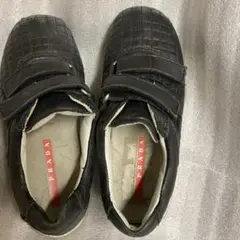 PRADA キッズ　レザースニーカー　26