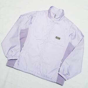 【デサント製/極美品】◎ Munsingwear マンシングウェア/ 長袖 ワンポイントワッペンロゴ 中綿入り ウィンドジャケット　SIZE： M　藤色