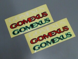 送料￥84～　ゴメクサス　ステッカー　約18×8cm 2枚セット　GOMEXUS　フィッシングステッカー　釣りステッカー　!