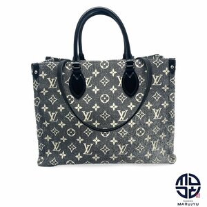 LOUIS VUITTON ルイヴィトン モノグラム ジャガード デニム オンザゴーMM M46448 トートバッグ ショルダーバッグ 2wayバッグ 鞄 カバン