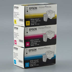 送料無料!! EPSON LPC3T33C シアン LPC3T33M マゼンタ LPC3T33Y イエロー 3色セット ETカートリッジ 純正