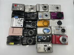 【まとめ売】デジタルカメラ デジカメ 21台 / FUJIFILM CANON Nikon OLYMPUS CASIO 等 / 動作未確認【TK016】