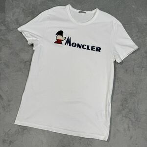 1円　極美品　MONCLER モンクレール　マグリア　半袖　Tシャツ 半袖Tシャツ XLサイズ　ビッグロゴ　白　ホワイト　