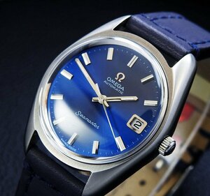 オメガ OMEGA シーマスター SEAMASTER Cal.565 Ref.166.067 Blue Dial メンズ 自動巻き (美品、OH済み) / 35mm