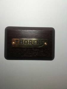 Thorens　トーレンス木製　ブランドプレート　良好な品