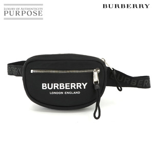 バーバリー BURBERRY ボディ バッグ ウエストポーチ ナイロン ブラック シルバー 金具 8021091 Body Bag 90226857