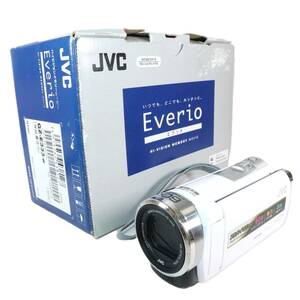 《美品》 ビデオカメラ EVERIO GZ-E333-W ホワイト エブリオ JVC ケンウッド