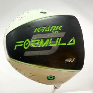 【美品】クランクゴルフ FORMULA 5 9J KRANK FUJIKURA PURE GOLF ドライバー 9° ゴルフ (1034)