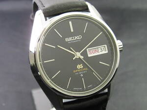 Grand Seiko/グランドセイコー GS SPECIAL スペシャル Ref.6156-8000 Cal6156A ブラック オーバーホール/新品仕上済 1971年製造