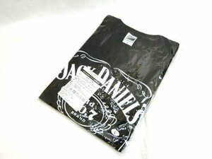 ジャックダニエル Jack Daniels ロゴプリントTシャツ Lサイズ ブラック アサヒビールプロモーション 非売品 未使用品 ■N122