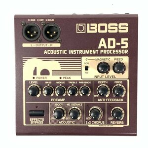 BOSS ボス AD-5 アコースティックギター用プリアンプ★簡易検査品
