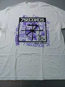 7SECONDS Tシャツ the crew collage 白XL trust records / descendents husker du bad brains black flag minor threat bad religion