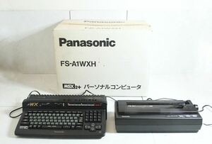 美品 希少 Panasonic パナソニック PC FS-A1WXH (FS-A1WX, FS-PA1) MSX2+ パーソナルコンピュータ 24ドット熱転写漢字プリンタ FS-PA1 