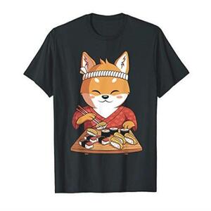 ◆送料無料 かわいいアニメ柴犬犬 日本の寿司バーギフト Tシャツ ▼特価品▼