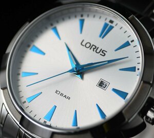 新品1円 セイコーLORUS サファイアブルー 100m防水 ボーイズ メンズ レディース 男女兼用 逆輸入 ヨーロッパ 激レア日本未発売 SEIKO