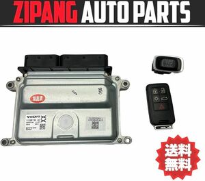 VL012 FB V60 T6 AWD Rデザイン B6304T エンジン コンピューター キー 鍵/スイッチ付 ◆31286154 AC ★動作OK/エラー無し ○