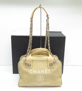 CHANEL シャネル ドーヴィル ボーリングバッグ 鞄 △WP1815