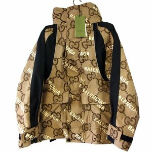 美品 グッチ×バレンシアガ コラボ ハッカー プロジェクト ジャンボGG ジャケット 676426 ZAH7K GUCCI x Balenciaga サイズ36 【329119】