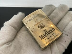 ZORRO 6面彫刻 未使用Marlboro オイルライター 真鍮 インサイドユニットも真鍮製 喫煙具 