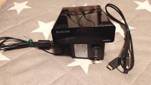 ★外付けHDD/4TB！ELECOM/USB3.0/動作品！☆