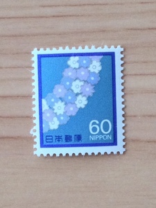 慶弔用 花輪 60円 切手 1枚 未使用 1982年