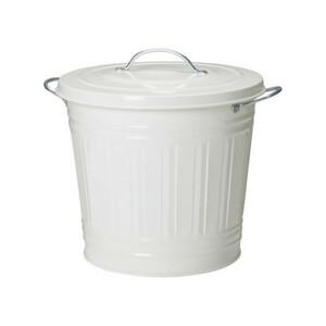 IKEA ふた付き容器 KNODD ホワイト 16L 送料750円！