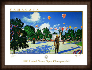 United States Open 1980/ヒロ ヤマガタ/額装済