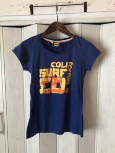 ◆CALIFORNIA SURF CO./ロゴ入り/ブルーの半袖Tシャツ◆p5/1