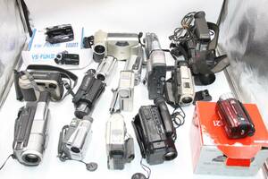 ビデオカメラ 16台 ジャンクセット Canon iVIS HF R21 ＋SONY DCR-TRV735 ＋ SONY DCR-PC10 ＋ SONY DCR-TRV10 等 他 まとめ まとめて 大量