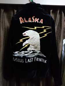 テーラー東洋エンタープライズ GOLD スカジャン スーベニアジャケット アラスカ ALASKA 別珍 レーヨン S