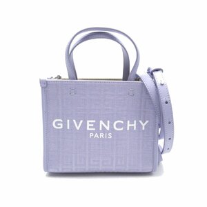 GIVENCHY ジバンシィ 2wayショルダーバッグ G-Tote ミニ キャンバス パープル系 キャンバス レディース