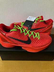 snkrs購入 NIKE KOBE 6 PROTRO REVERSE GRINCH FV4921-600 新品タグ付き 27.5cm US9.5 コービー ブライアント