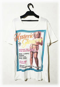 HYSTERIC GLAMOUR ヒステリックグラマーGIRLS ISSUE プリントTシャツ レア 人気 入手困難 即完売 かわいい 日本製 白 半袖 人気 送料無料