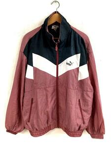 80s PUMA ナイロンジャケット XXL ヴィンテージ ピンク 90s イギリス 英国 フランス ジャージ ユーロ ヨーロッパ オーバーサイズ プーマ