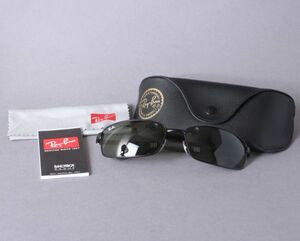 新品同様 RayBan レイバン サングラス RB3194 006 ブラックフレーム ブランド 眼鏡 メガネ メンズ ケース付き #60※0313-18/k.e