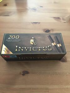 日本未発売 タバコ シガレットチューブ インべクタス茶×金200本24ミリフィルターINVICTUS CIGARETTE TUBES WITH GOLD RINGS BOX OF 200