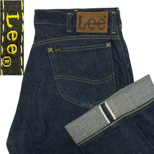 LEE リー 101B 0505 W33 (約85cm) 濃紺 復刻 黒タグ 白耳 日本製 セルビッチ メンズ デニムパンツ ジーンズ