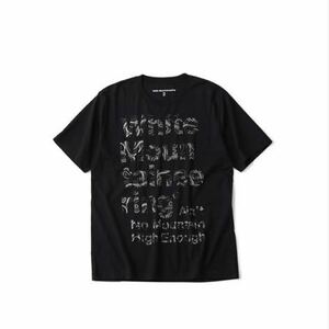 White Mountaineering　WM CONTOUR LOGO PRINTED T-SHIRT ブラック　SIZE 3Tシャツ 半袖Tシャツ