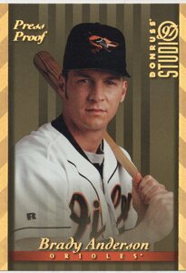 1997 DONRUSS STUDIO GOLD Press Proof　 BRADY ANDERSON ブレイディ・アンダーソン　新品ミント状態品