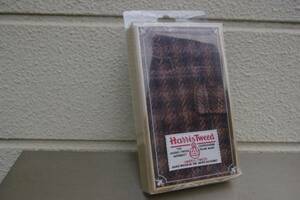 HarrisTweedハリスツイード/全機種対応手帳型スマートフォンケース(茶) 定価3500円＋TAX　新品未使用 レターパックプラス可