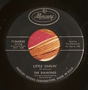THE DIAMONDS US Original 7inch LITTLE DARLIN’ .. Oldies ロカビリー